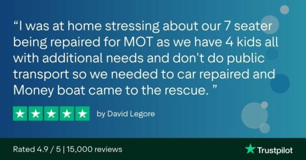 Using a Moneyboat loan to pay for an MOT